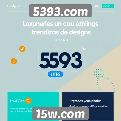 Tendências de design no site 5393.com